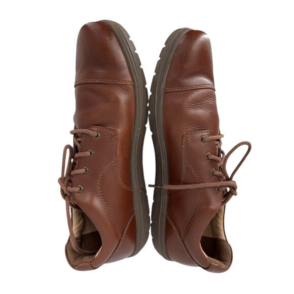 Lems Nine2Five Leather Shoes Zero Drop Minimalist Brown Oxford Size 10.5 Mens - Picture 7 of 12